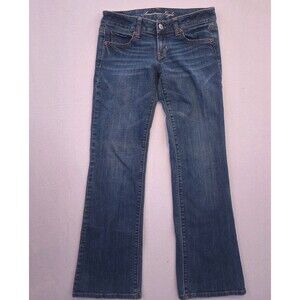 American Eagle Favorite Boyfriend Jeans Womens 4 Bootcut Flare Medium Wash Blue